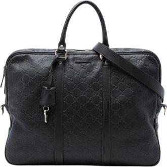 Gucci Pre-owned Weekend Bags, female, Black, Size: ONE SIZE Pre-owned Business Bag