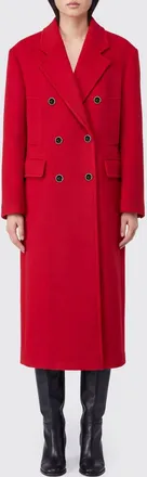 Pinko Cappotto lungo doppiopetto in misto lana con rever classici