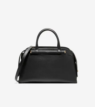 Cole Haan Womens Catherine Medium Satchel - Black