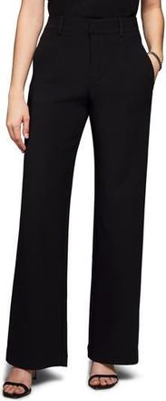 Nic+Zoe Wide Leg Scuba Knit Pants in Black Onyx at Nordstrom Rack, Size 16