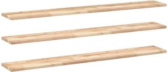 vidaXL Floating Shelves 3 pcs 160x20x2 cm Untreated Solid Wood Acacia vidaXL