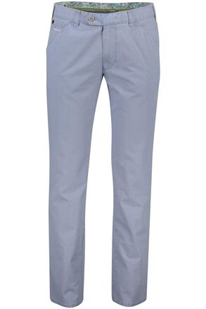 Meyer broek Chicago blauw gestreept katoen