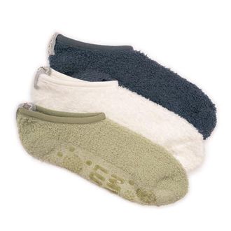 Muk Luks Ballerina Cozy Socks with Grippers, 3 Pair Pack in Multi at Nordstrom