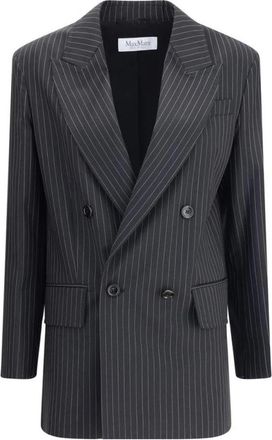 Max Mara Mattia Tailored Blazer - Dames - Blazers - Zwart - 2XS - Wol - Jassen