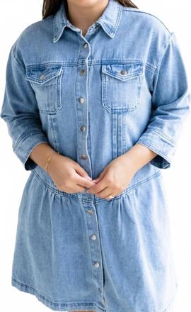 Wishlist Mara Mini Dress In Denim Blue