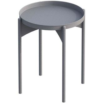 Calicosy Mesita Auxiliar Con Bandeja Redonda De Metal H57 Cm - Cole