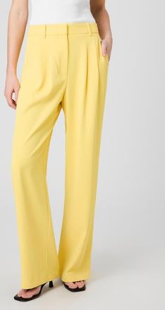 French Connection Harrie Wide Leg Suiting Pants in 73-Daisy Yellow at Nordstrom, Size 10
