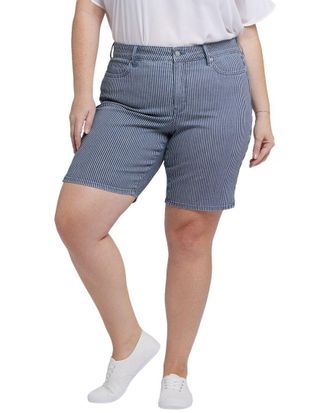 NYDJ Nydj Plus Ella Malaga Stripe Short