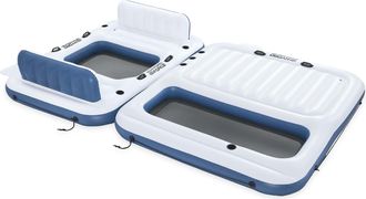 Bestway Isla Flotante Hydro-force 2 Uds. Pvc Blanco Y Azul Bestway