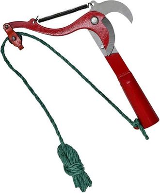 OEM Tijeras De Podar, Tijeras De Poda A&eacute;reas, Acero De Alto Carbono, Rojo, Con Cuerda De 1,5 M, Tijeras Para Ramas De &Aacute;rboles Frutales De Jard&iacute;n