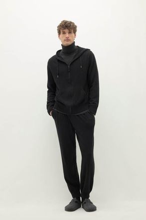 Naked Cashmere Kayden Zip-Up Hoodie in Black at Nordstrom, Size Medium