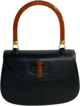 Gucci Pre-owned Handbags, female, Black, Size: ONE SIZE Pre-owned Old Vintage Turn Lock Mini Tote