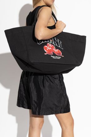 Ganni Shopper Bag, Womens, Black