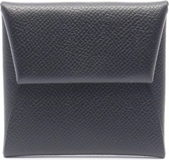 Herm&egrave;s Black Epsom Leather Leather Coin Purse/Coin Case (Pre-Owned)