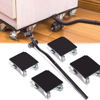 OEM Mueve Muebles, Ruedas Para Muebles Pesados, Ruedas Giratorias De 360 &deg; Y Barra De Elevaci&oacute;n, Capacidad De Carga De Hasta 400 Kg - Dksfjkl
