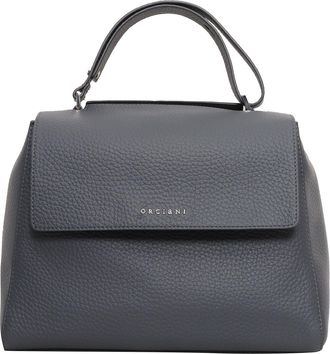 Orciani Medium Sveva Soft Pebbled Leather Shoulder Bag
