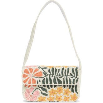 Collection XIIX Floral Beaded Shoulder Bag in Ivory Multi at Nordstrom Rack