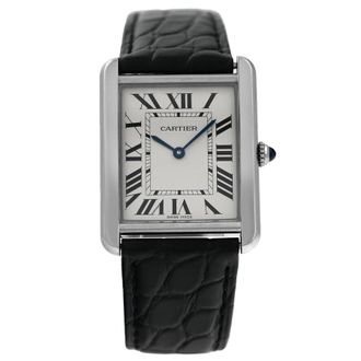 Cartier Pre-owned Cartier Tank Solo Silver Dial Mens Watch W5200003