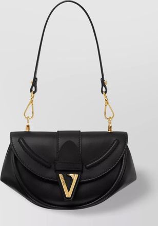 Versace virtus small leather shoulder bag