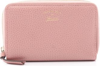 Gucci Pink Leather Wallet (Bi-Fold) (Pre-Owned)