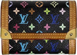Louis Vuitton Multi-Color Noir Monogram Multicolore Coin Purse/Coin Case (Pre-Owned)