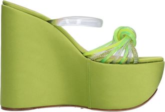 Casadei Sleehak Mules - Dames - Sleehakken - Groen - 37 EU - Satijn - Schoenen