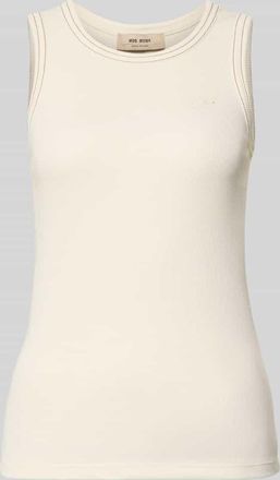 Mos Mosh Tanktop mit Logo-Stitching Modell Ara in Offwhite, Gr&ouml;&szlig;e XL