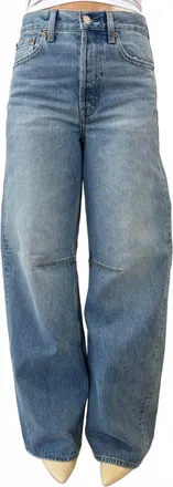 Pistola Denim Sydney High Rise Bowed Wide Jeans In Hazy