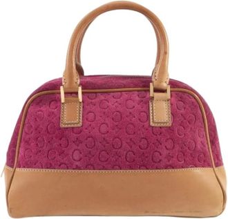 Celine Pre-owned Handbags, female, Purple, Size: ONE SIZE Pre-owned Macadam Handbag