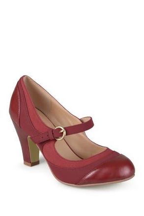 Journee Collection JOURNEE Siri Mary Jane Pump in Wine at Nordstrom Rack, Size 7.5