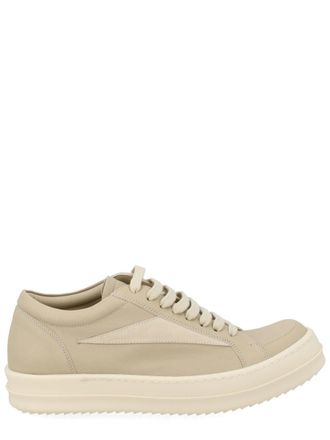 Rick Owens Beige Vintage Sneaks Ram Leather Sneakers