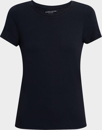 Majestic Filatures Soft Touch Short-Sleeve Crewneck Tee