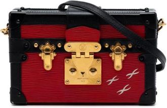 Louis Vuitton Pre-owned Petite Malle - Dames - Vintage Mini Tas - Rood - ONE Size - Leer - Vintage