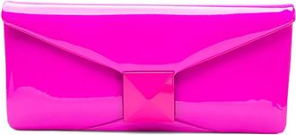 Valentino Garavani Pyramid clutch met ketting - Roze