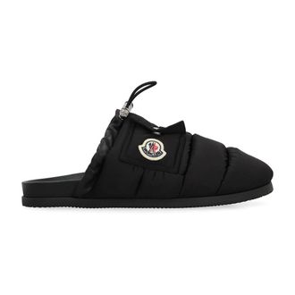 Moncler Mon Pocket Mules - female - Moncler - Mules - Black - 6 UK - Shoes