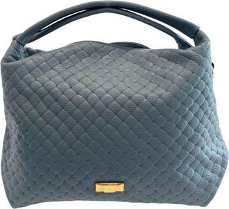 Baldinini Blue Cowhide Shoulder Womens Bag