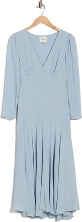 Reformation Maureen Long Sleeve Midi Dress in Mineral at Nordstrom Rack, Size 12