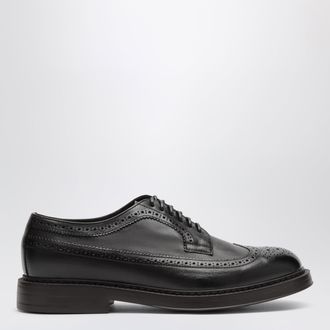 Doucal's Derby in pelle con motivo brogue testa di moro