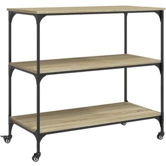 vidaXL Vidaxl - Carrito De Cocina Madera Ingenier&iacute;a Roble Sonoma 102x50x95 Cm