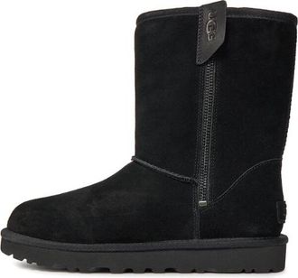 UGG (WMNS) UGG Classic Short Bailey Zip Boot Black 1144043-BLK