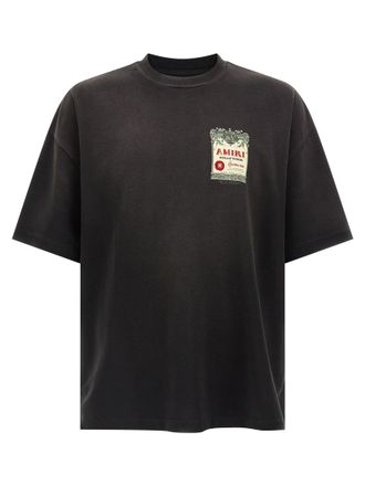 Amiri Black Cotton Mens T-Shirt