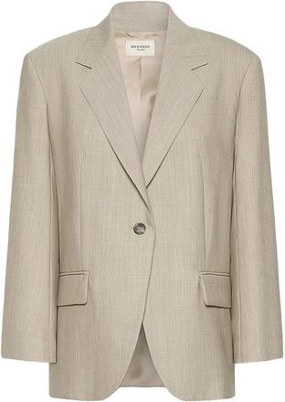 Max Mara Wkdattila Blazer - Dames - Jassen - Beige - Maat: M Wol