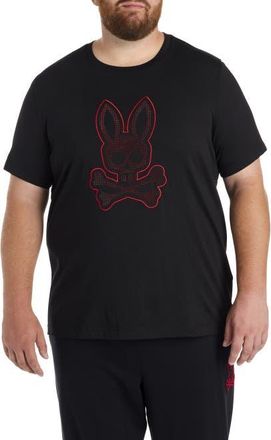 Psycho Bunny Big & Tall Jovan Graphic Tee in Black at Nordstrom, Size 3X Big