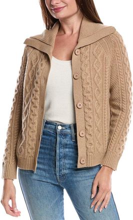 Forté Cashmere Luxe Cable Cashmere Cardigan
