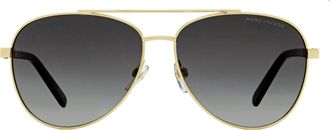 Marc Jacobs Classic Pilot Double Bridge Sunglasses - Gold