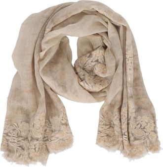 Faliero Sarti Accessoires, Dames, Beige, ONE Size, Sciarpa Fiorenza 90X180