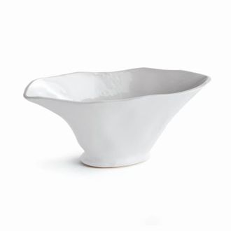 Napa Home & Garden Madara Oval Vase in White at Nordstrom, Size Small