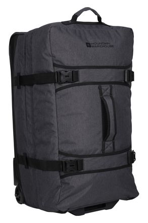 Mountain Warehouse Wander Unisex Wheelie Bag with Zipped Pockets Holiday Suitcase Charcoal