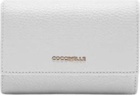 Coccinelle Metallic Medium - Dames - Portefeuilles - Wit - ONE Size - Leer - Accessoires