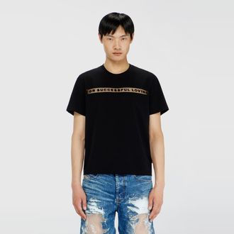 Diesel T-shirt with For Successful Loving logo - T-Shirts - Unisex - Black